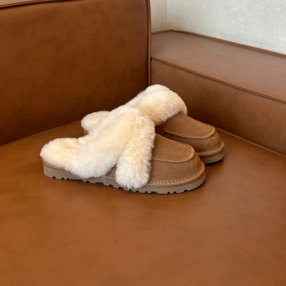 Damen Clogs Weich Flauschig Innenfutter Warm