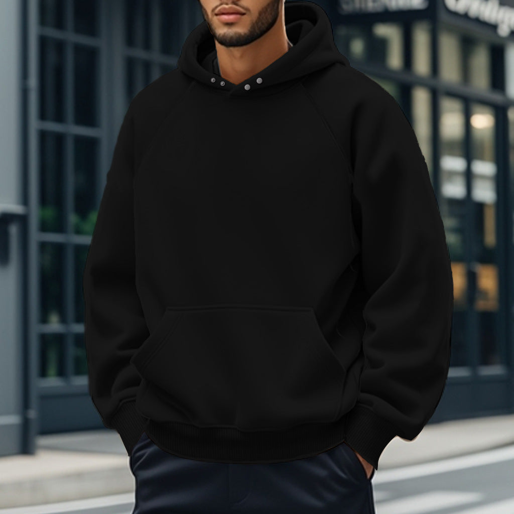Herren Kapuzenpullover Großzügig Strukturiert Modern - BerlinGlamour