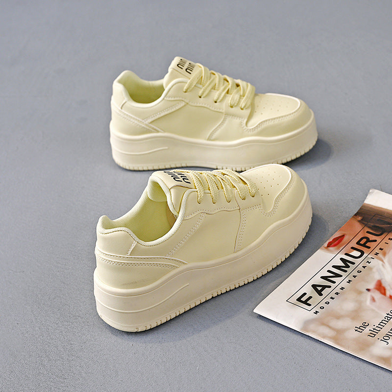 Damen Sneaker Dicksohlige rutschfeste Laufschuhe Sportlich