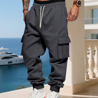 Herren Jogginghose Modisch Elastisch Mit Seitentaschen