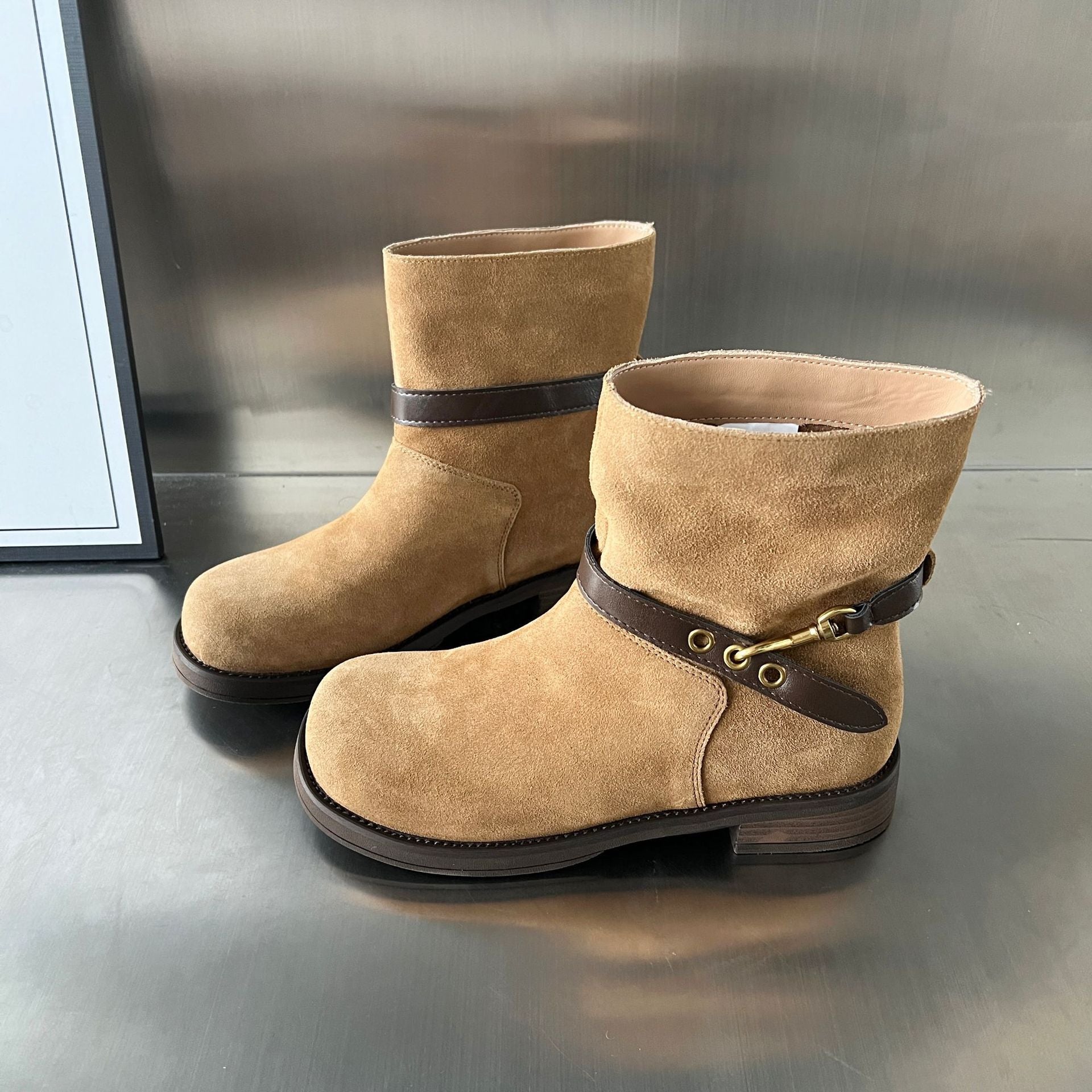 Damen Stiefel Short Boots Elegant Schnürsenkel Komfortabel - BerlinGlamour