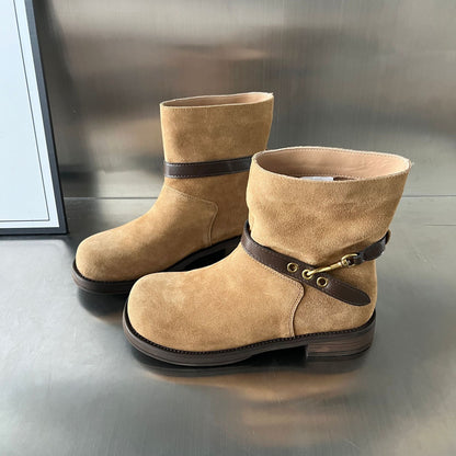 Damen Stiefel Short Boots Elegant Schnürsenkel Komfortabel - BerlinGlamour