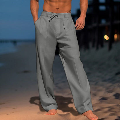 Herren Freizeithosen Elegant mit Kordelzug Modern