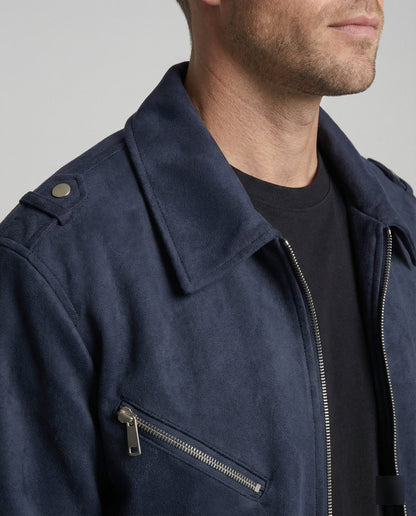 Multifunktionsjacke Herren Doppelreißverschluss Freizeitjacke Modern