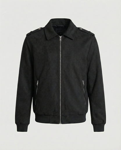 Multifunktionsjacke Herren Doppelreißverschluss Freizeitjacke Modern