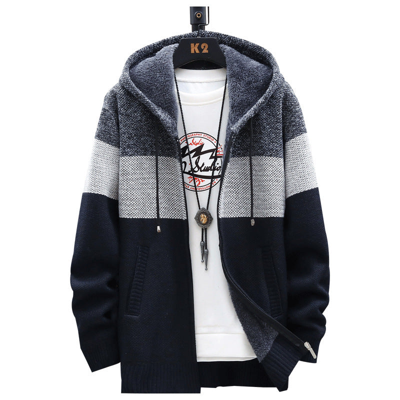 Herren Kapuzenjacke Modern Strukturiert Urban Style