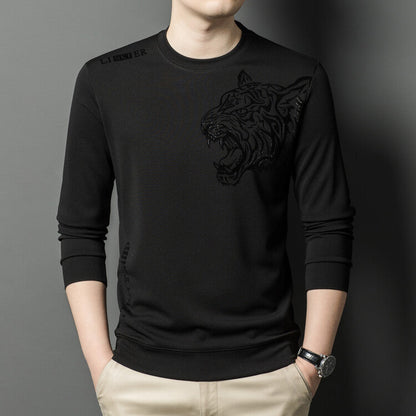 Herren Langarmshirt Tiger Grafik Modern Style