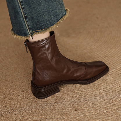 Damen Ankle Boots Elegant Metall Detail Schuhe