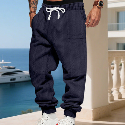 Bequeme Herren Jogginghose Gemustert Modern