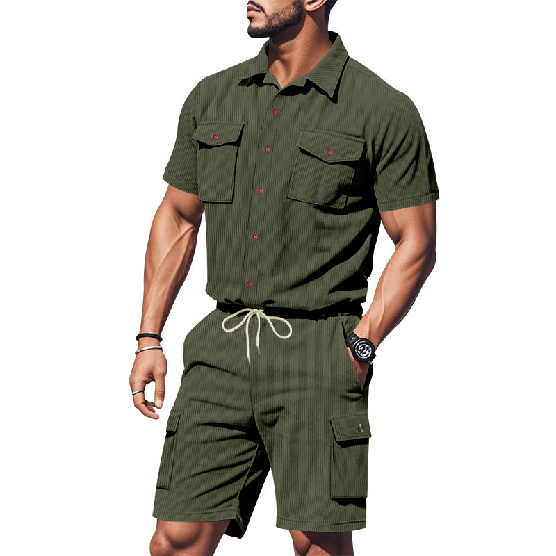 Herren Freizeitanzug Modern mit Taschen Schnitt - BerlinGlamour