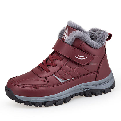 Damen Winterstiefel Isoliert Warm Klettschließe Schnee