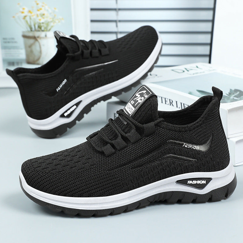 Damen Sneaker Atmungsaktiv Freizeit Schuhe Bequem Elastisch