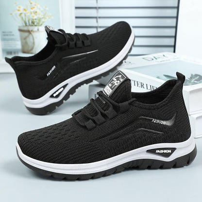 Damen Sneaker Atmungsaktiv Freizeit Schuhe Bequem Elastisch