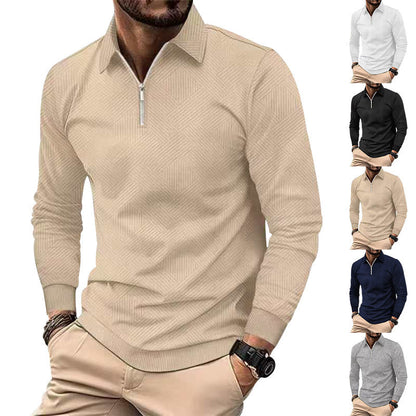Herren Stehkragenpullover Strick Modern Reißverschluss - BerlinGlamour