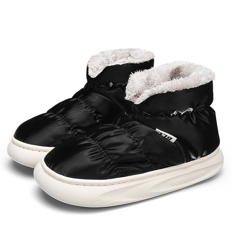Damen Hausschuhe Stiefel Kuschelig Warm Winter