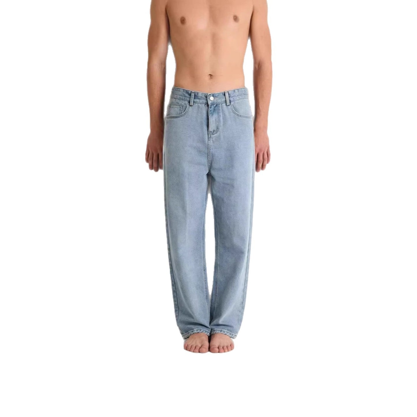 Herren Vintage Jeans Weite Bein Relaxed Fit