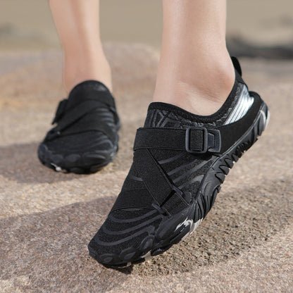 Damen Aquafitness Schuhe Sportlich Rutschfest Verstellbar