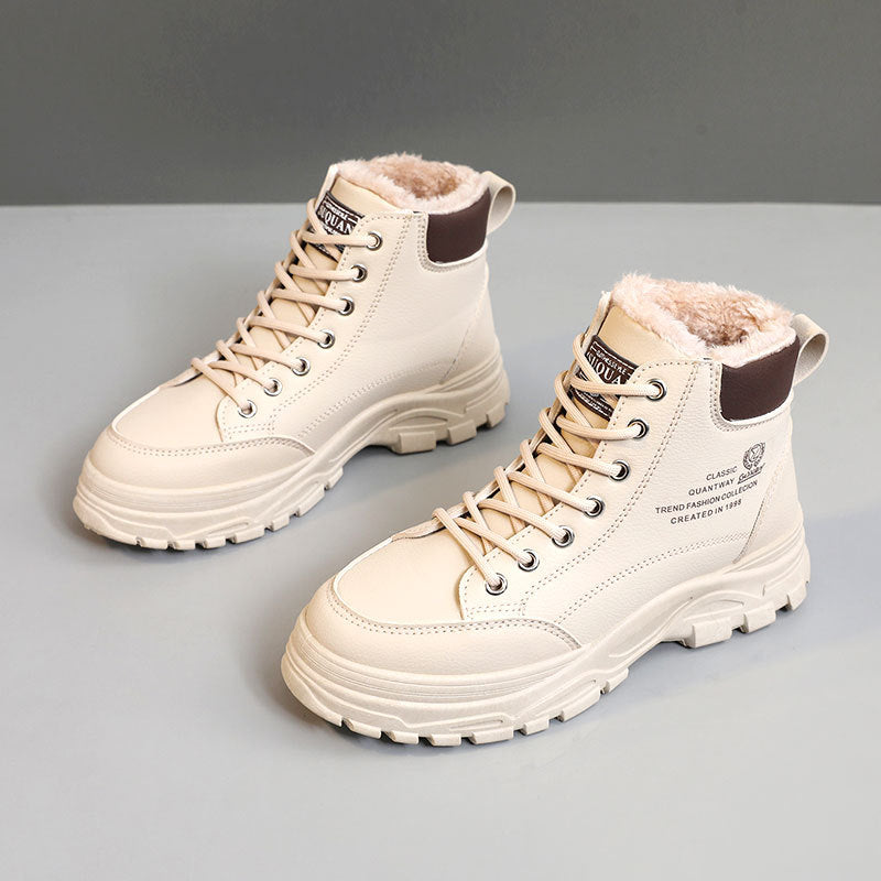 Damen Stiefel High-Top gefüttert robust rutschfest Winter