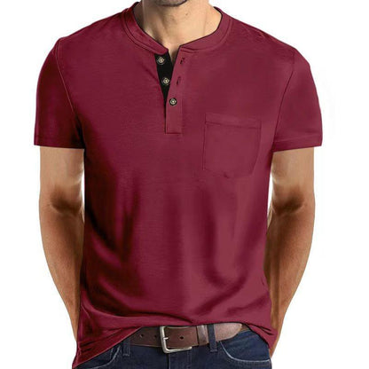 Herren Polohemd Kurzarm mit Brusttasche Modern