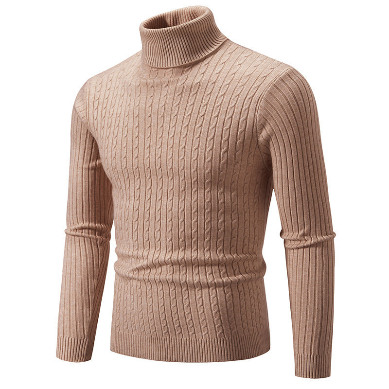 Herren Rollkragenpullover Weich Komfortable Strickqualität