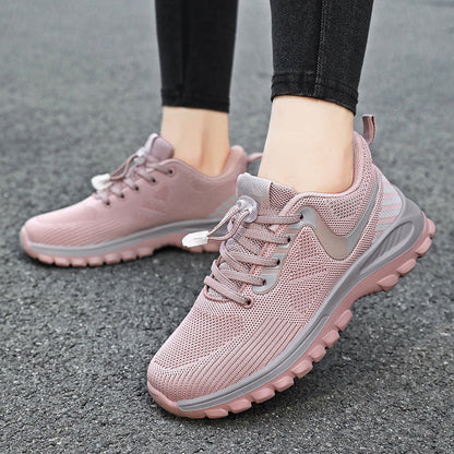 Damen Laufschuhe Atmungsaktiv Elastisch Schnellschnürsystem