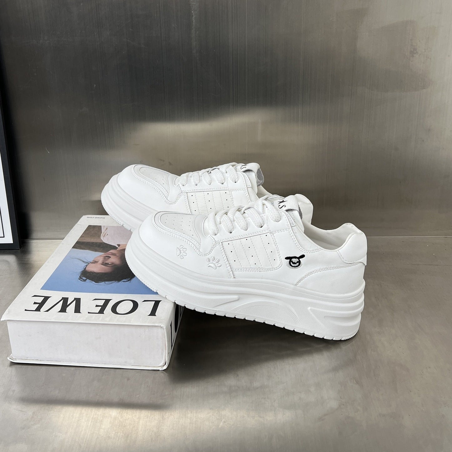 Damen Sneaker Hoch Plattform Atmungsaktiv Komfort