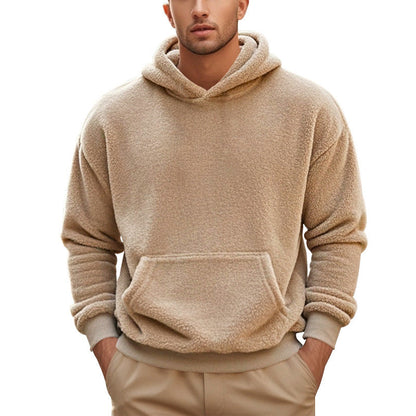 Herren Fleece Hoodie Kuschelig Mit Kängurutasche - BerlinGlamour