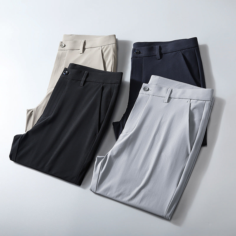 Herren Anzughose Slim Fit Bequem Elegant