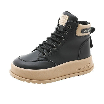 Damen Sneaker High-Top Modell Rutschfest Schnürsenkel - BerlinGlamour