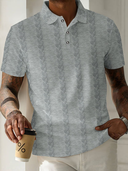 Herren Polohemd Elegantes Design mit Knöpfen Modern