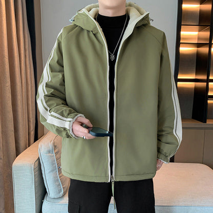 Herren Outdoor-Jacke Isoliert Winddicht Mit Kapuze