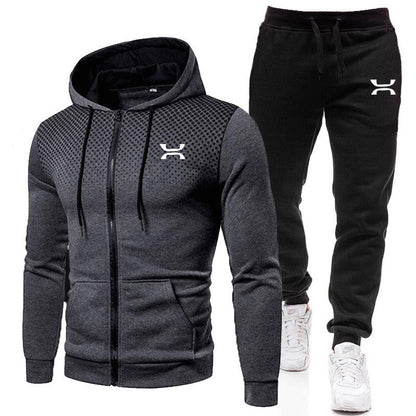 Herren Sportanzug Atmungsaktiv Hoodie Jogginghosen Bequem - BerlinGlamour