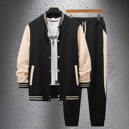 Herren Sportset Jogginghose Bomberjacke Freizeit Outfit