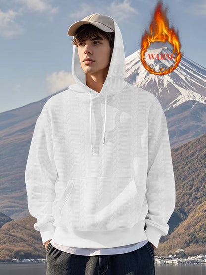 Herren Thermo Pullover Kapuze Warm Isoliert