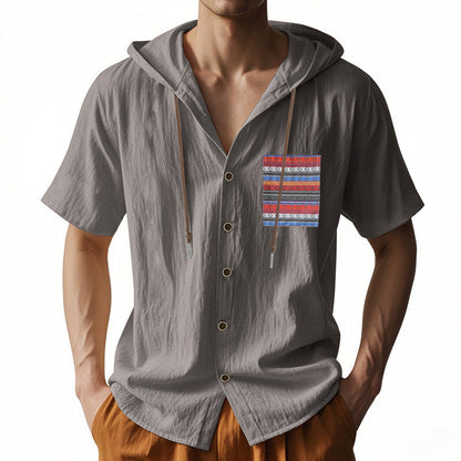 Herren Hemd mit Kapuze Bunt Farben Berlin Style