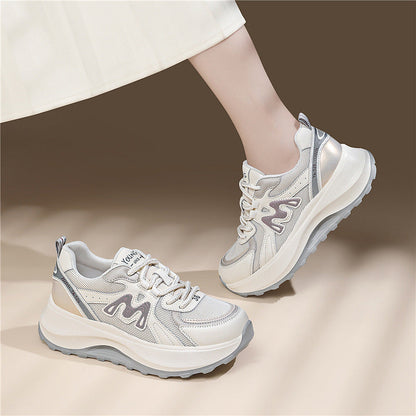 Damen Sneaker Chunky atmungsaktiv Stoßdämpfend Mode