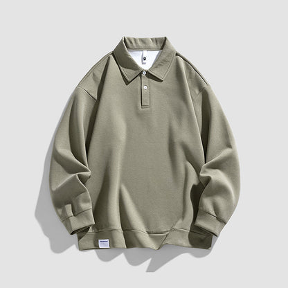 Herren Poloshirt Oversized Lässig mit Kragen Modern - BerlinGlamour