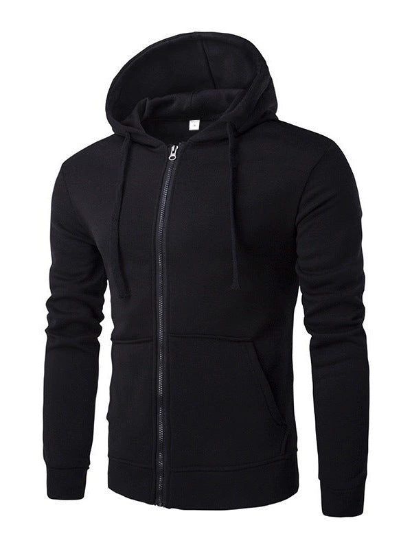 Herren Kapuzenjacke Streetwear Modern Schwarz