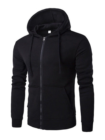 Herren Kapuzenjacke Streetwear Modern Schwarz
