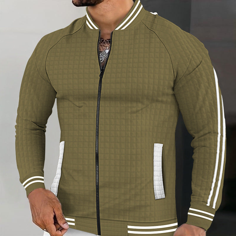 Herren Sportjacke Steppjacke Modern Reißverschluss Taschen