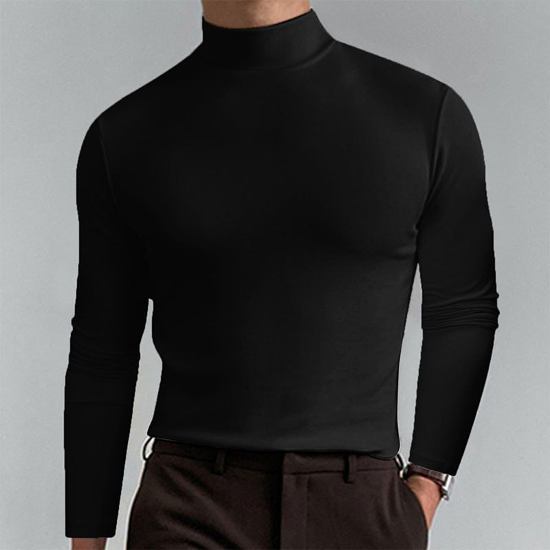 Herren Langarm T-Shirt Elegantes Casual Oberteil