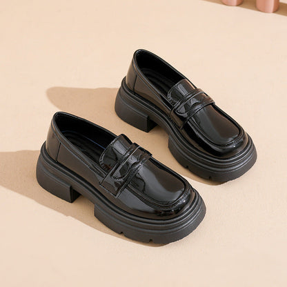 Damen Loafers PlateauSchuhe Elegante Schnalle Moderne