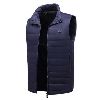 Herren Steppweste Elegant Schwarz
