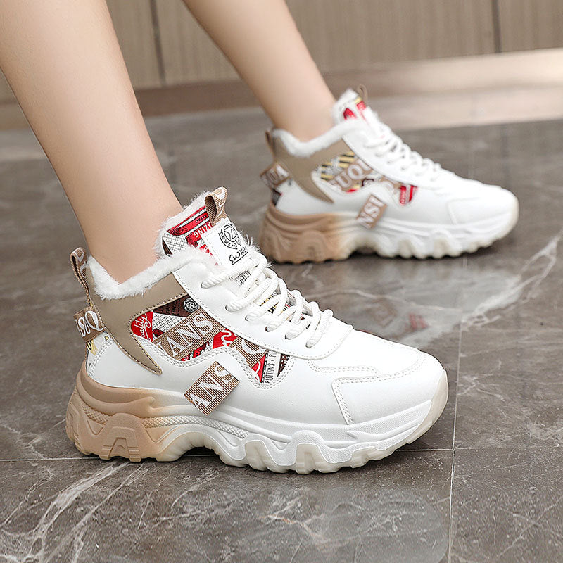 Damen Sneaker High-Top Sportschuhe Weich Bequem - BerlinGlamour