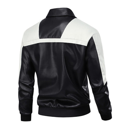 Lederjacke Herren Schwarz Glamour Style