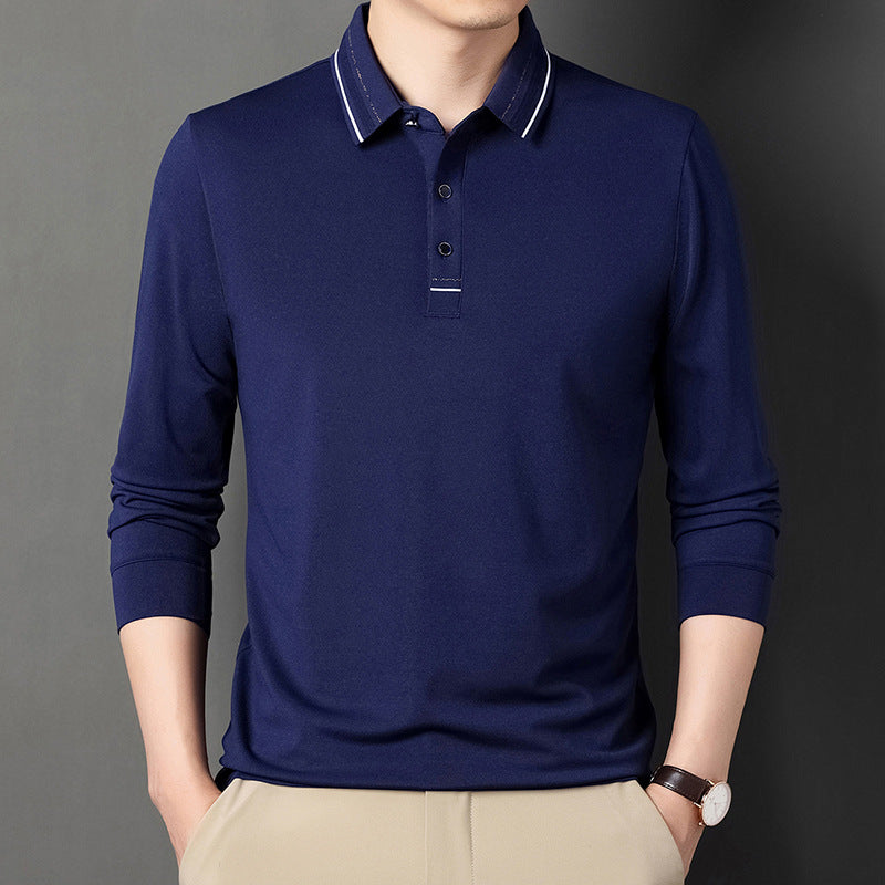 Herren Langarm Polo Hemd Modern Slimfit