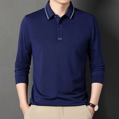 Herren Langarm Polo Hemd Modern Slimfit