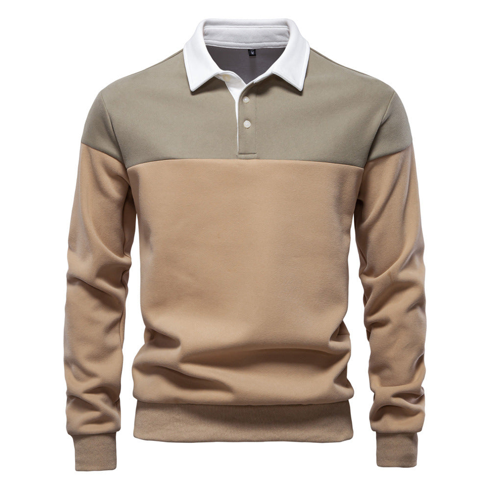Herren Poloshirt Langarm Modern Farben Hochwertig