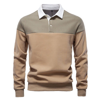 Herren Poloshirt Langarm Modern Farben Hochwertig