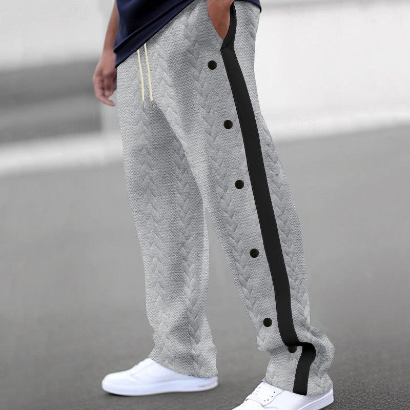 Herren Freizeithose Sportlich Modern mit Knöpfen
